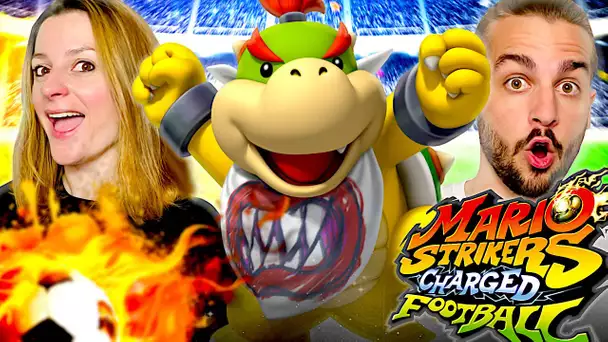 ON GAGNE LA COUPE FLAMME ET ON DELOQUE BOWSER JR ! MARIO STRIKERS CHARGED FOOTBALL