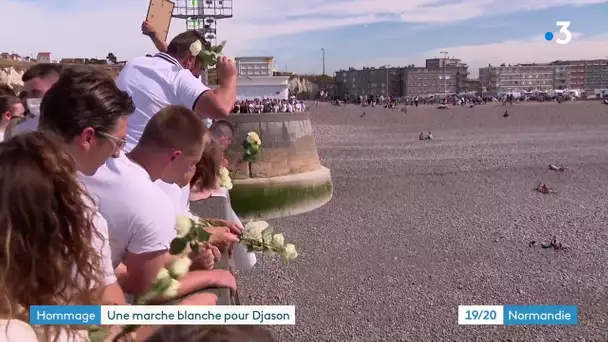 Dieppe : hommage à Djason, emporté par la mer