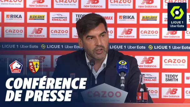 Conférence de presse LOSC LILLE - RC LENS (1-0)  / 2022/2023