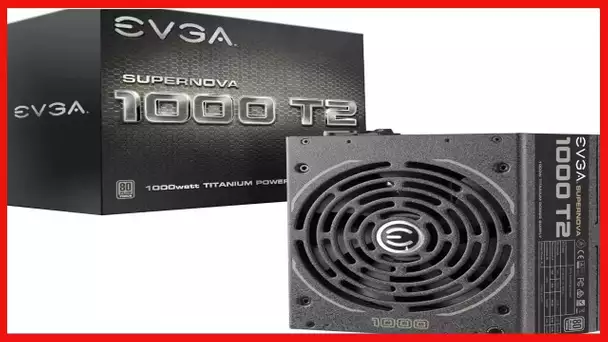 EVGA SuperNOVA 1000 T2, 80+ TITANIUM 1000W, Fully Modular, EVGA ECO Mode, 10 Year Warranty ,