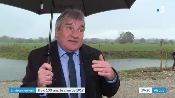 Le souvenir de la crue du Rhin d'Alsace en 1919 reste présente