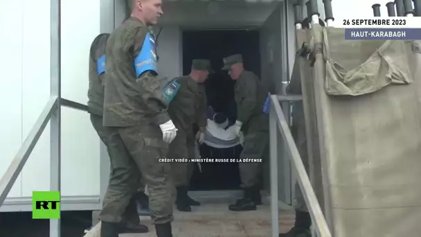 Les forces russes de maintien de la paix au Karabagh aident les victimes