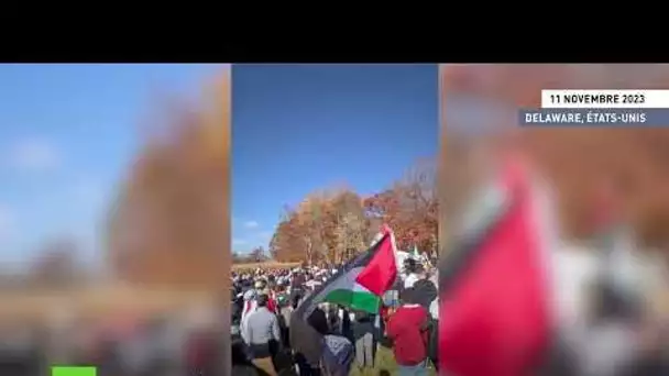 🇺🇸 États-Unis : des militants pro-palestiniens rassemblés devant la maison de Biden dans le Delaware