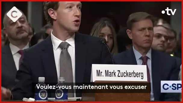 Facebook : les excuses de Mark Zuckerberg - Le 5/5 - C à Vous - 01/02/2024