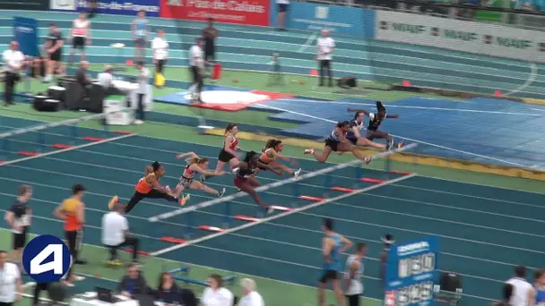 Liévin 2019 : Finale 60 m haies Cadettes (Léa Vendome en 8&#039;&#039;43)