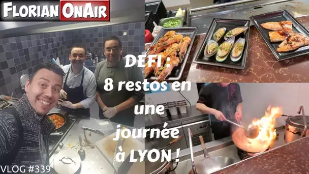 DEFI:  8 RESTOS en une journée à LYON - VLOG #339