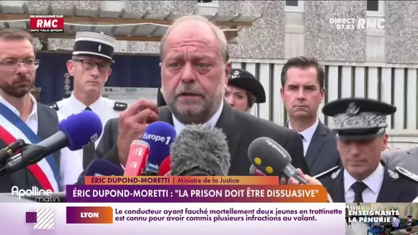 "Kohlantess" à Fresnes : pour Éric Dupond-Moretti, "la prison doit être dissuasive"