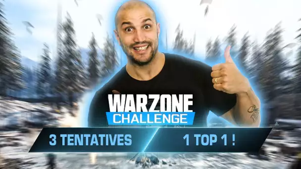 WARZONE CHALLENGE : 3 GAMES = TOP 1 SOLO ! (feat PINKGEEK)