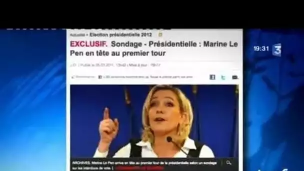 Marine Le Pen en tête des sondages pour les présidentielles