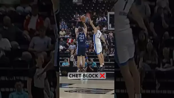 Chet Holmgren with the IMPRESSIVE Block! 👀 | #Shorts