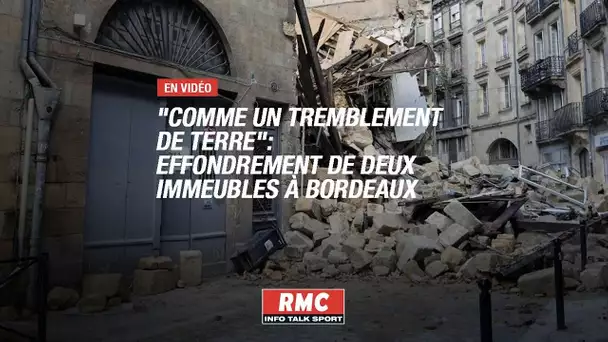 Deux immeubles s’effondrent dans le centre de Bordeaux, trois personnes blessées
