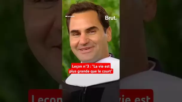 Roger Federer face à des étudiants, leçon n°3 : "La vie est plus grande que le court"
