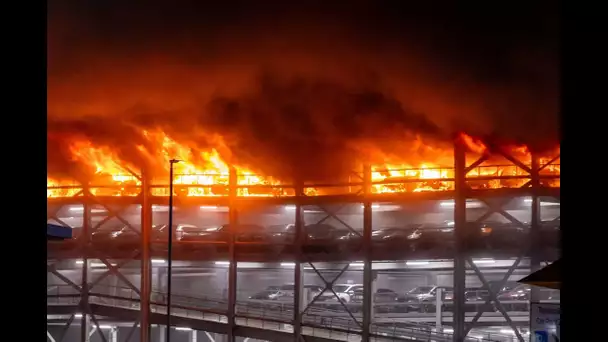 Londres : une voiture électrique prend feu dans le parking de l'aéroport de Luton