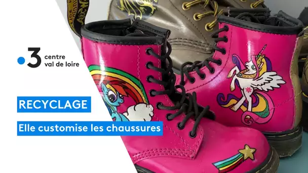 Tours : rencontre avec Pauline qui remet en état et peint des paires de chaussures