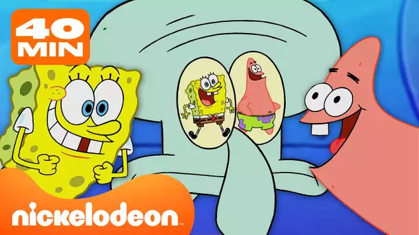 40 minutes de Bob l'Éponge et Patrick qui énervent Carlo dans de NOUVEAUX Épisodes | Nickelodeon