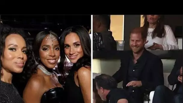 Meghan pose avec Kerry Washington après avoir été ravie du « béguin pour une fille » en tant qu'actr