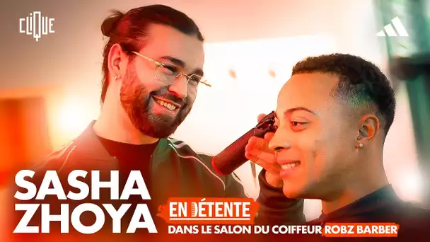 L'athlète adidas Sasha Zhoya en détente avec Robz Barber - E01