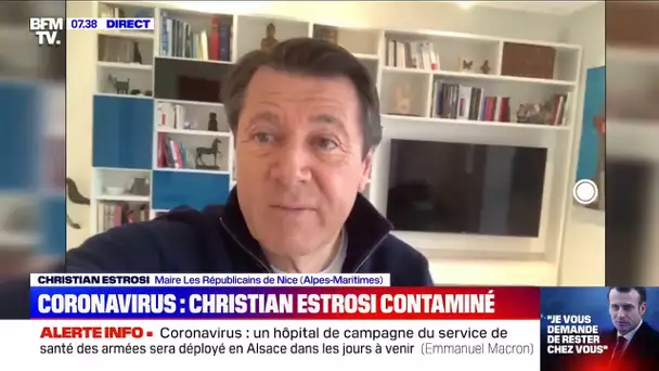 Testé positif au coronavirus, Christian Estrosi rassure sur son état de santé sur BFMTV