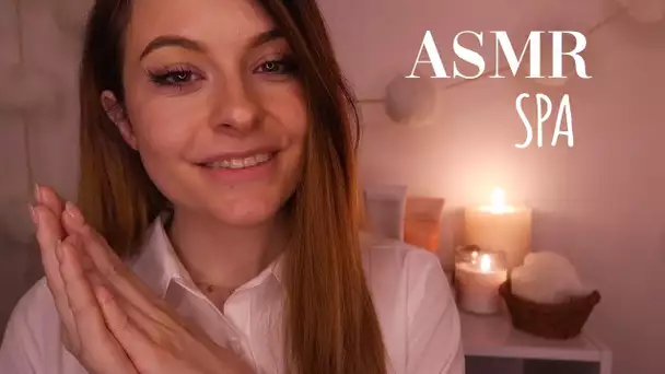 ASMR FRANCAIS ⚪️ le SPA triggers : Soin du visage 💆 et triggers !