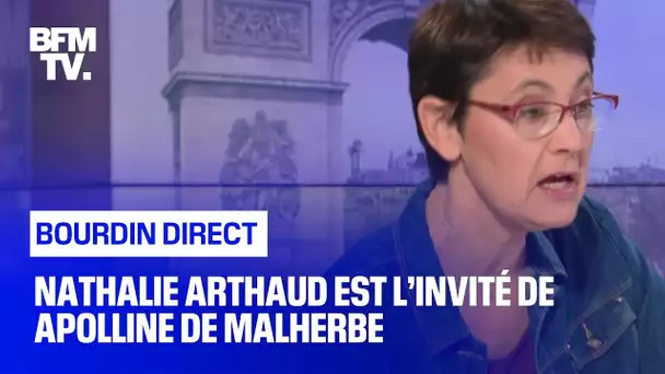 Nathalie Arthaud face à Apolline de Malherbe en direct