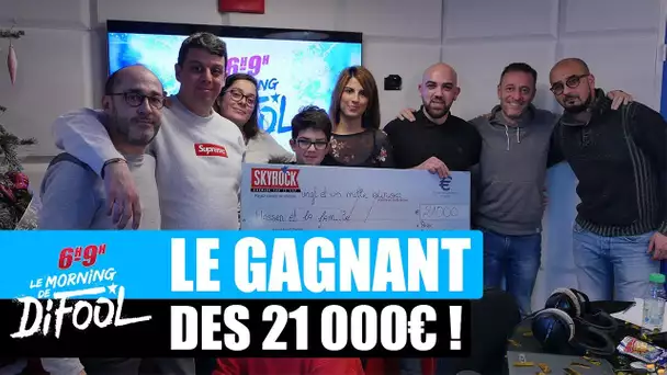 Hassen repart avec son chèque de 21 000€ ! #MorningDeDifool