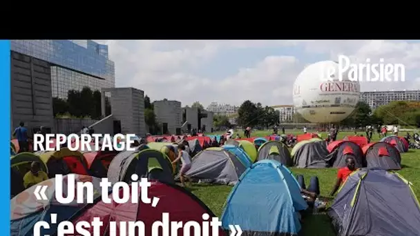 600 exilés sans-abri  campent devant la préfecture d'Île de France