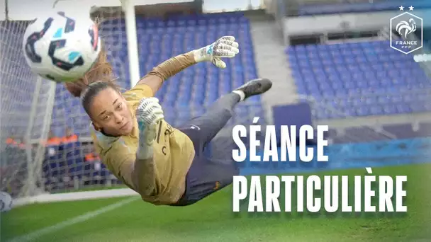 Cours particulier pour gardienne de but, avec Gilles Fouache