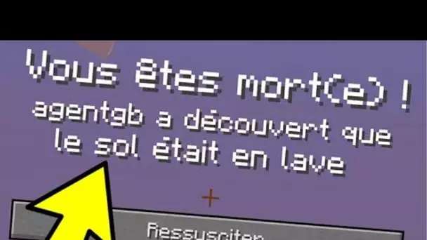 TOP 5 DES MORTS LES PLUS RARES ET DROLES DANS MINECRAFT !