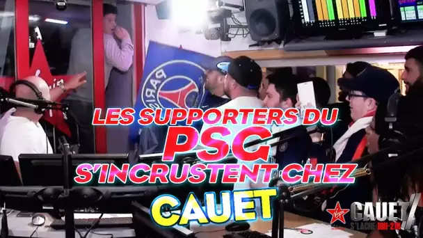 LES SUPPORTERS DU PSG S&#039;INCRUSTENT CHEZ CAUET