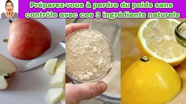 Préparez ce smoothie pour perdre du poids sans contrôle avec 2 pommes, 1 citron et 1 tasse d&#039;avoine