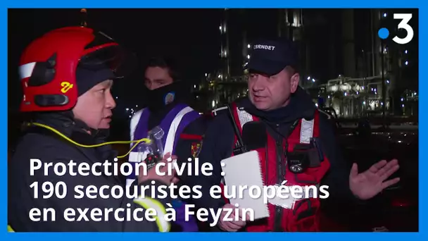 Protection civile : 190 secouristes européens en exercice à Feyzin