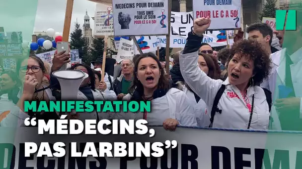 Grève des médecins : les généralistes manifestent pour la consultation à 50 euros