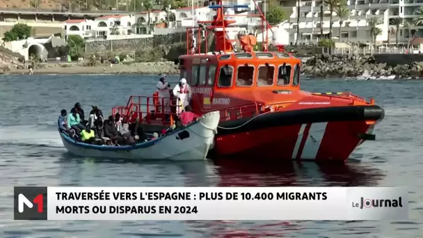 Traversée vers l´Espagne : plus de 10400 migrants morts ou disparus en 2024