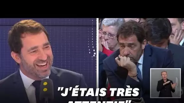 Christophe Castaner assure qu'il était "très attentif" pendant la conférence de Macron