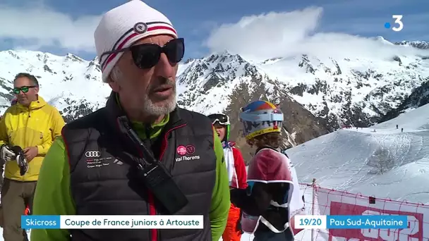 Compétition de ski cross à Artouste