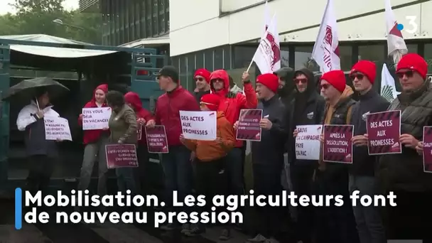 Mobilisation. Les agriculteurs font de nouveau pression