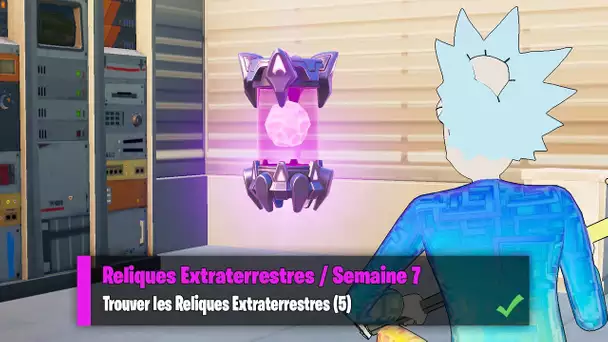 TROUVER LES RELIQUES EXTRATERRESTRES (5) - FORTNITE RELIQUES EXTRATERRESTRES SEMAINE 7