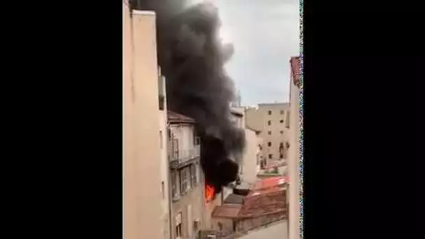 Feu d'appartement rue Sainte à Marseille