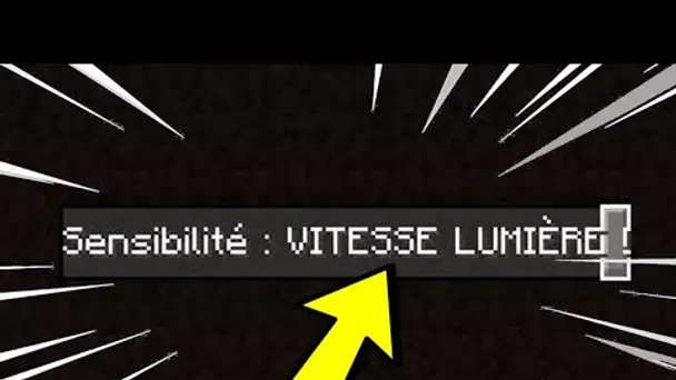 FAIRE UN TOP 1 MINECRAFT AVEC LA SENSIBILITE AU MAX CHALLENGE ! (impossible)