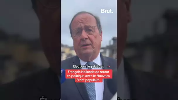 François Hollande avec le Nouveau Front populaire