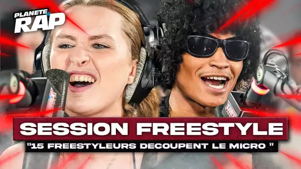 SESSION FREESTYLE avec 15 RAPPEURS DANS LE STUDIO ! #PlanèteRap