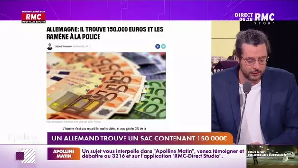 Vous tombez sur un sac contenant 150 000 euros, vous en faites quoi ?