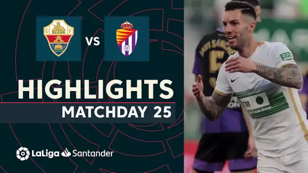 Resumen de Elche CF vs Real Valladolid (1-1)