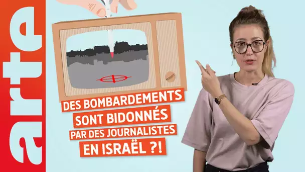 Des journalistes bidonnent des bombardements en Israël ? - Désintox | ARTE
