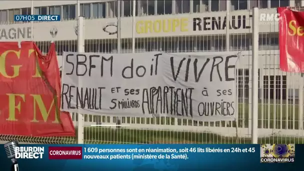 Fermeture d'usines par Renault: des salariés bloquent l'accès à une fonderie pour protester