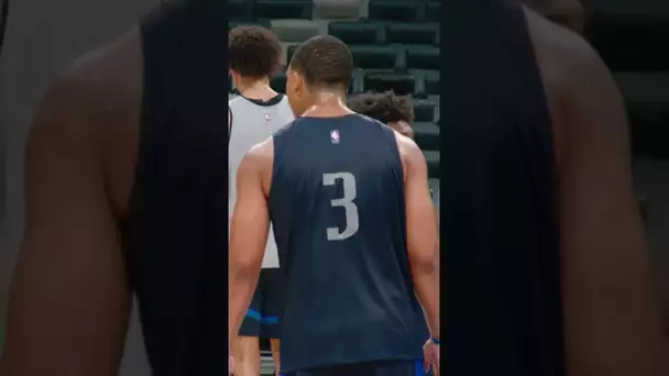 Grant Williams Mic'd Up At The Mavericks Practice! 🔥🔊#NBAinAbuDhabi| #Shorts