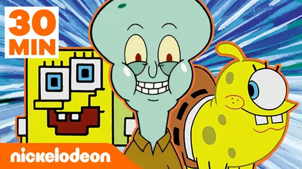 Bob l’éponge | Le meilleur des transformations de Bob l’éponge en 30 minutes ! | Nickelodeon France