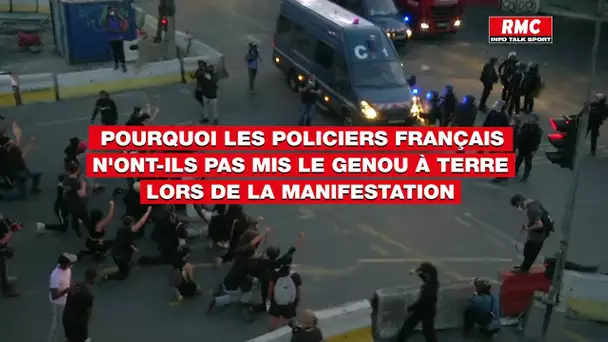 Pourquoi les policiers français n'ont-ils pas mis le genou à terre lors de la manifestation?