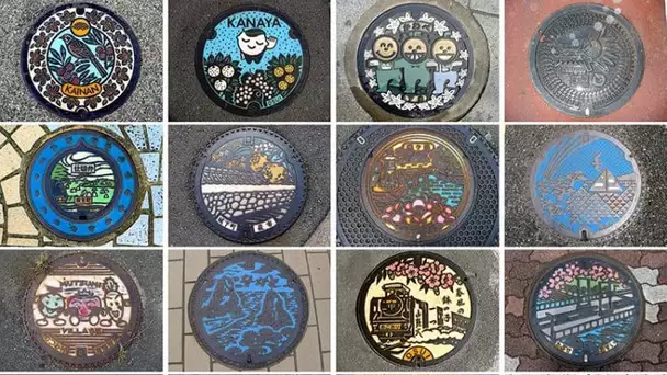 Au Japon, les plaques d’égout sont de l’art à l’état pur !