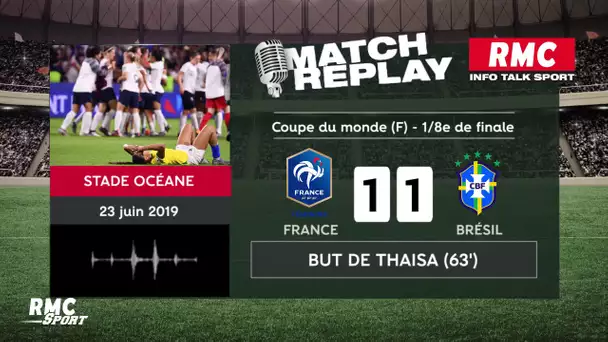 France - Brésil (2-1) : Le goal replay avec les commentaires en live de RMC